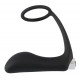 Заказать Черное эрекционное кольцо с анальной вибропробкой Vibrating Ring   Plug