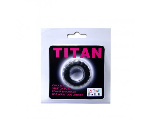 Заказать Эреционное кольцо с крупными ребрышками Titan