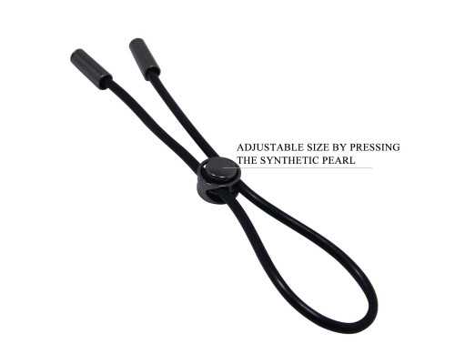 Черное эрекционное лассо