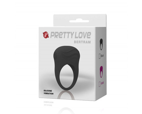 Заказать Черное вибрирующее эрекционное кольцо