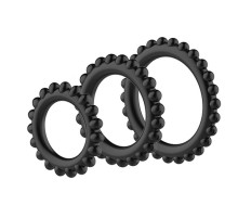 Набор из 3 ребристых эреционных колец TITAN