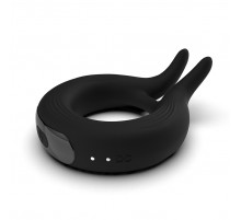 Черное эрекционное кольцо Marry Me Rechargeable Vibrating Cockring