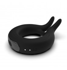 Черное эрекционное кольцо Marry Me Rechargeable Vibrating Cockring