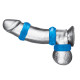 Заказать Комплект из трех голубых колец для эрекции 3-Pack Nuts   Bolts Stretch Cock Ring Set