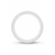 Белое люминесцентное эрекционное кольцо Silicone Glo Cock Ring