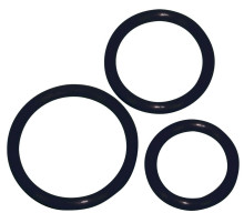 Набор из 3 чёрных эрекционных колец разного диаметра