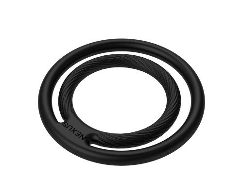 Черное двойное эрекционное кольцо Nexus Enduro Double