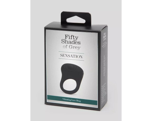 Заказать Черное эрекционное виброкольцо Sensation Rechargeable Vibrating Love Ring