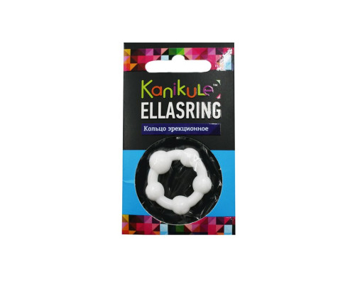 Цветное эрекционное кольцо с шариками Ellasring