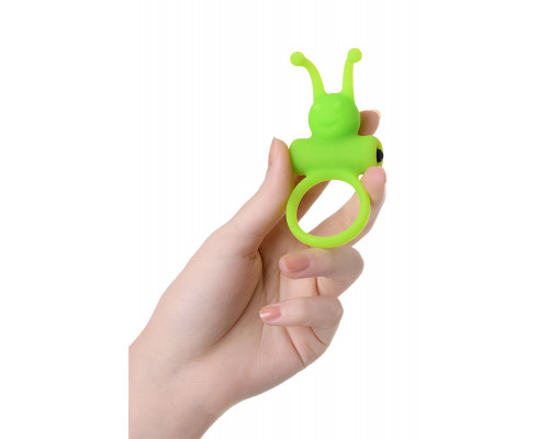 Заказать Зеленое эрекционное виброкольцо на пенис Cock Ring