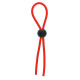 Заказать Красное эрекционное лассо с одной бусиной-утяжкой STRETCHY THIN LASSO