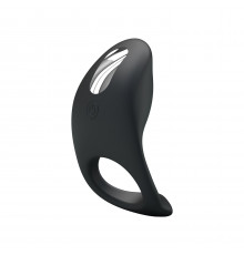 Черное перезаряжаемое эрекционное кольцо Gemma