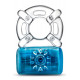 Заказать Синее эрекционное виброкольцо Pleaser Rechargeable C-Ring