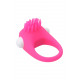 Заказать Розовое эрекционное кольцо с щеточкой LIT-UP SILICONE STIMU RING 5