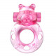 Заказать Розовое эрекционное виброкольцо на пенис Pink Bear