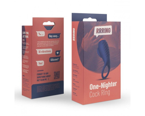 Заказать Синее эрекционное кольцо RRRING One Nighter Cock Ring