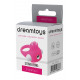 Заказать Розовое эрекционное кольцо с щеточкой LIT-UP SILICONE STIMU RING 5
