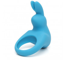 Голубое эрекционное виброкольцо Happy Rabbit Rechargeable Rabbit Cock Ring