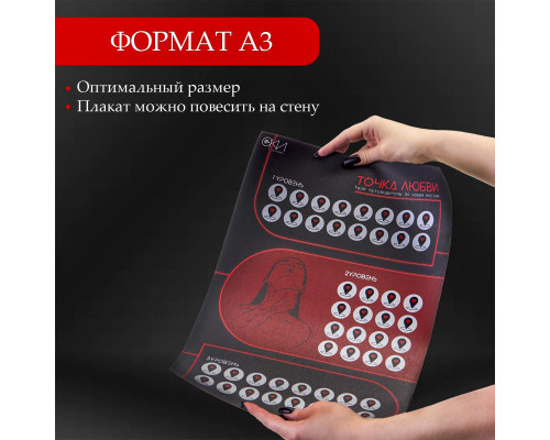 Плакат для двоих  Точка любви  со скретч-слоем