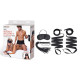 Заказать Эротический набор 4PC Bondage Bed Strap   Flogger Kit