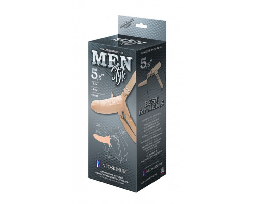 Заказать Телесный мужской парапротез MEN STYLE - 15 см.