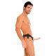 Заказать Полый страпон унисекс телесного цвета с вибрацией For Him or Her ​Vibrating Hollow Strap-On - 15 см.