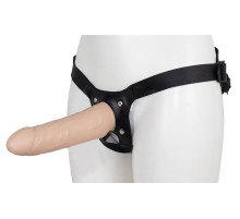 Пустотелый страпон MINI с бандажом