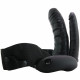 Заказать Полый страпон с двумя отростками и вибрацией Unisex Vibrating Hollow Strap-On Double Penetrating Dildo - 17,8 см.