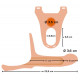 Заказать Силиконовый полый страпон на ремнях Silicone Strap-on - 16 см.