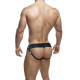 Заказать Черный мужской страпон DR. SKIN 7INCH HOLLOW STRAP ON - 17 см.