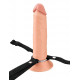 Заказать Полый страпон на ремнях 8’’ Hollow Silicone Strap-on