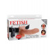 Заказать Полый страпон с креплением Vibrating Hollow Strap-On with Balls - 18,9 см.