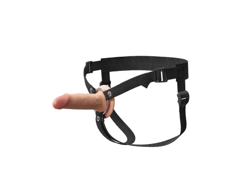 Телесный пустотелый фаллопротез 5’’ Hollow Silicone Strap-On - 14 см.