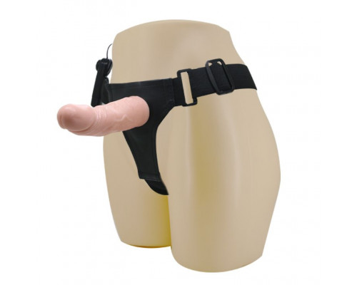 Заказать Реалистичный полый фаллоимитатор на трусиках Ultra Passionate Harness - 15 см.