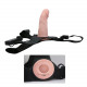 Заказать Реалистичный полый фаллоимитатор на трусиках Ultra Passionate Harness - 15 см.