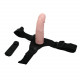 Заказать Реалистичный полый фаллоимитатор на трусиках Ultra Passionate Harness - 15 см.