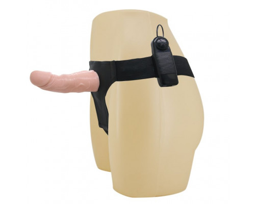 Заказать Реалистичный полый фаллоимитатор на трусиках Ultra Passionate Harness - 15 см.