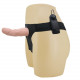 Заказать Реалистичный полый фаллоимитатор на трусиках Ultra Passionate Harness - 15 см.