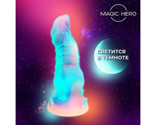 Заказать Светящийся в темноте фантазийный стимулятор - 20 см.