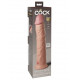 Заказать Телесный фаллоимитатор-реалистик King Cock Ellite Dual Density - 28 см.