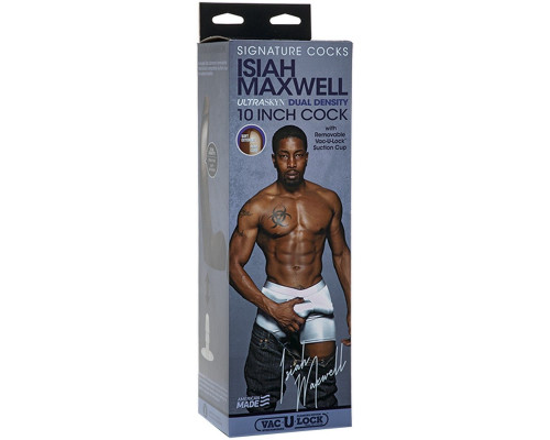 Заказать Коричневый фаллоимитатор-реалистик Signature Cocks Isiah Maxwell со съемной присоской - 26 см.