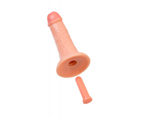 Заказать Телесный фаллоимитатор на присоске RealStick CALIBER - 20 см.