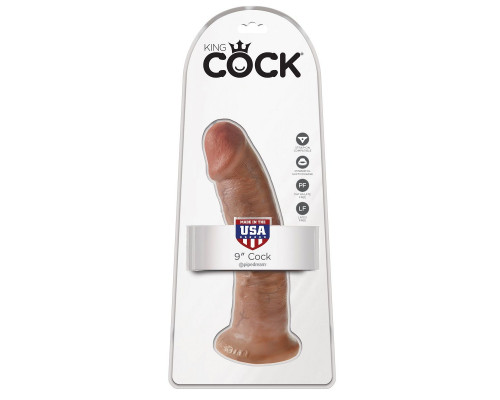 Заказать Фаллоимитатор-мулат 9  Cock - 22,9 см.