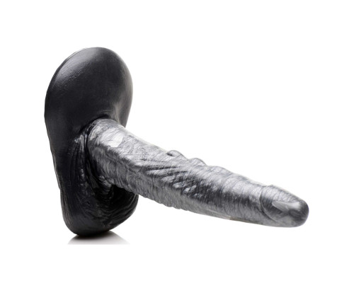 Заказать Серый фантазийный фаллоимитатор The Gargoyle Rock Hard Silicone Dildo - 23,6 см.