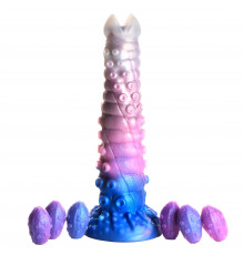 Фантазийный фаллоимитатор Tenta-Queen Ovipositor Silicone Dildo with Eggs - 29,2 см.