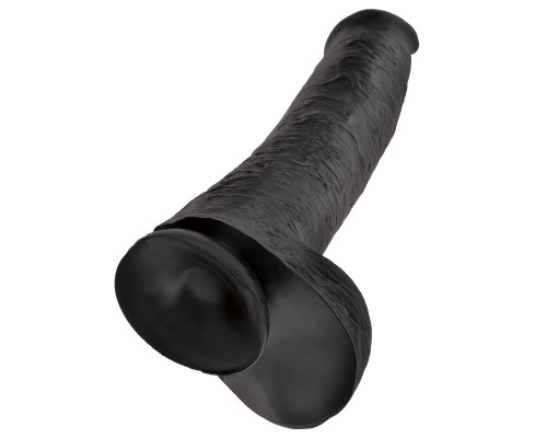 Заказать Чёрный фаллоимитатор-гигант 15  Cock with Balls - 40,6 см.