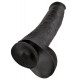 Заказать Чёрный фаллоимитатор-гигант 15  Cock with Balls - 40,6 см.