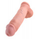 Заказать Реалистичный фаллоимитатор на присоске 11 Cock with Balls - 28 см.