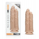 Заказать Телесный сдвоенный фаллоимитатор Double Trouble Double Shaft Dildo - 24 см.