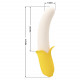 Заказать Силиконовый вибратор Banana Geek - 19,5 см.